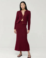 SAIA LONGA TRICOT - VERMELHO