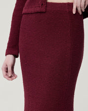 SAIA LONGA TRICOT - VERMELHO