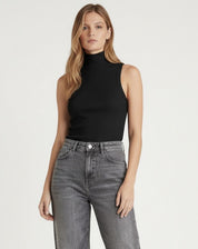 Regata Gola Alta Canelada - Preto