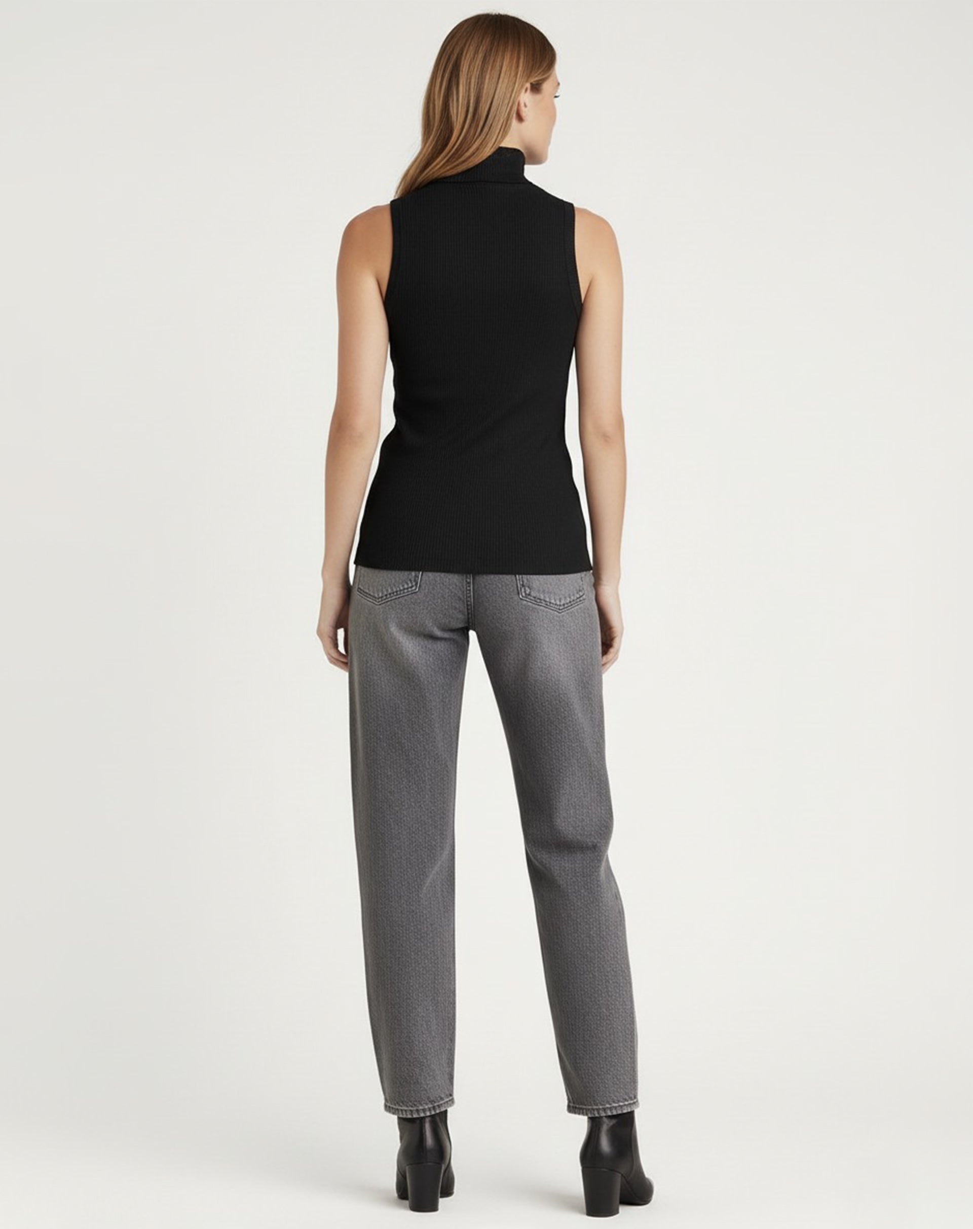 Regata Gola Alta Canelada - Preto