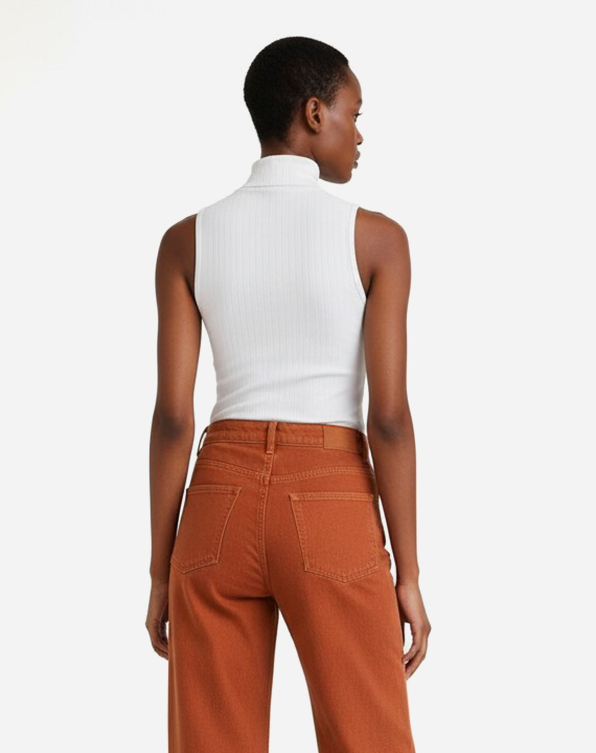 Regata Gola Alta Canelada - Branco