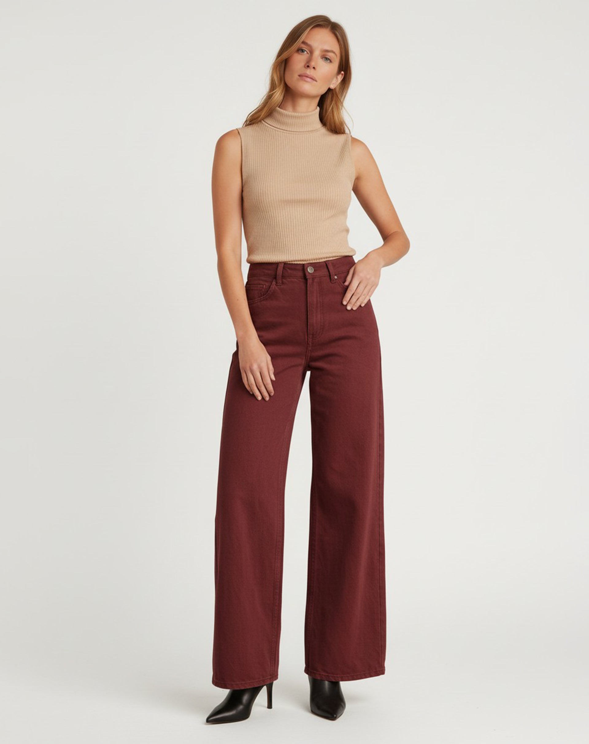 Regata Gola Alta Canelada - Bege