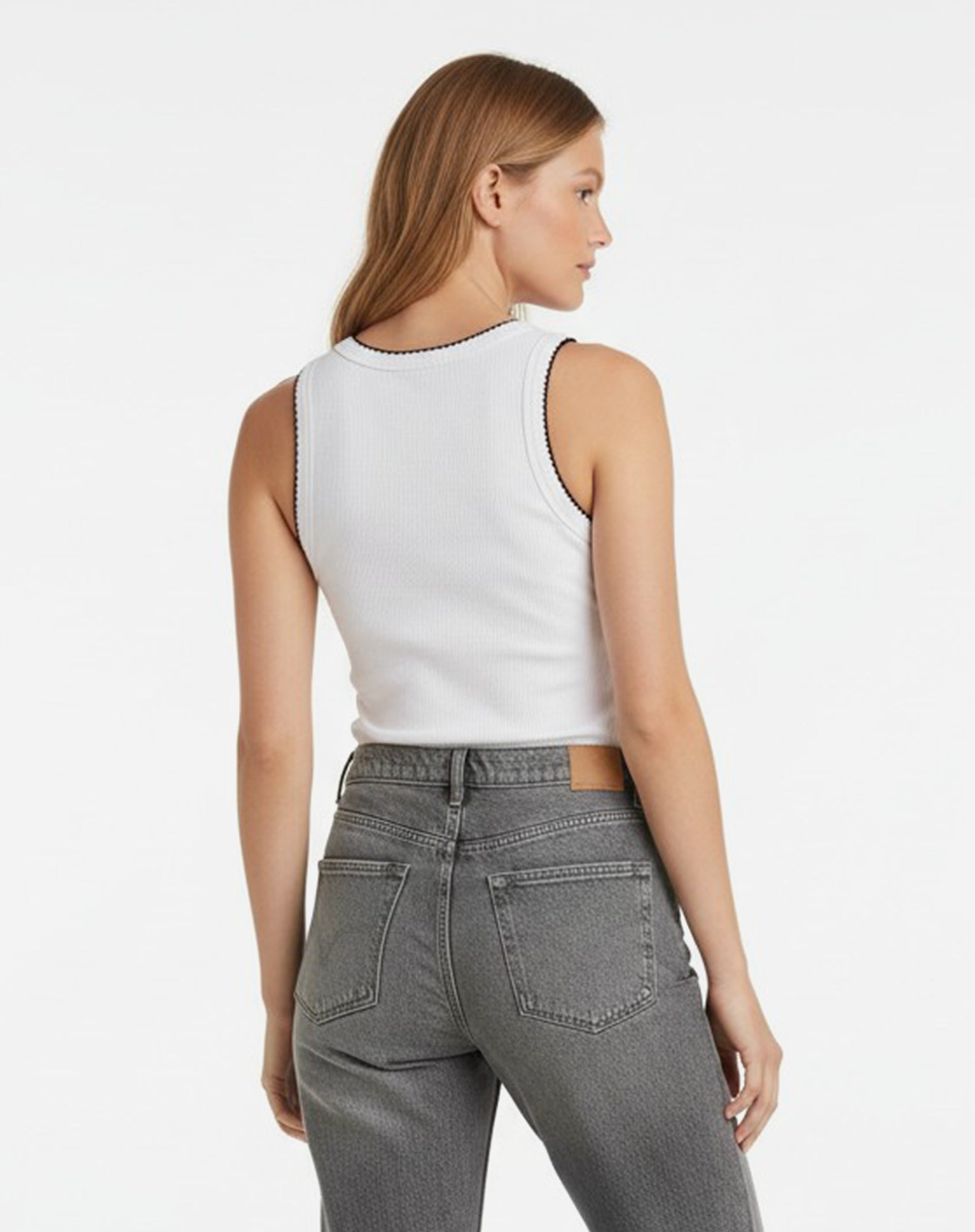 Regata com Detalhe Contrastante - Branco