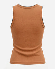 Regata com Detalhe Contrastante - Marrom