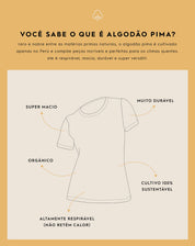 T-shirt Slim de Algodão Pima Gola Redonda Lisa - Preto