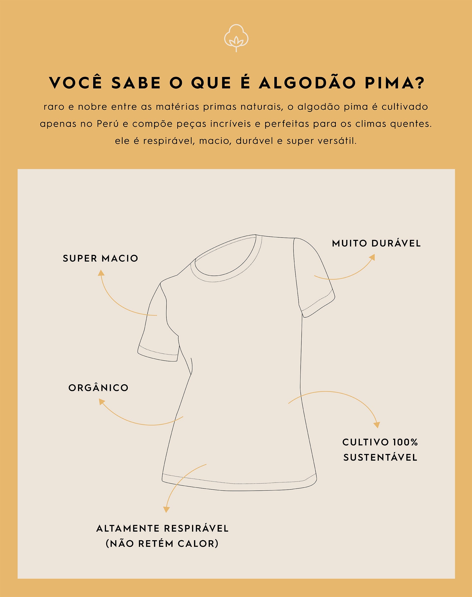 T-shirt Slim de Algodão Pima Gola Redonda Lisa - Preto