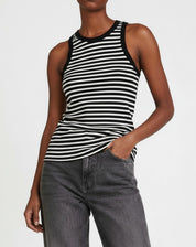 Regata Halter Listrada - Preto