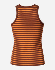 Regata Halter Listrada - Marrom