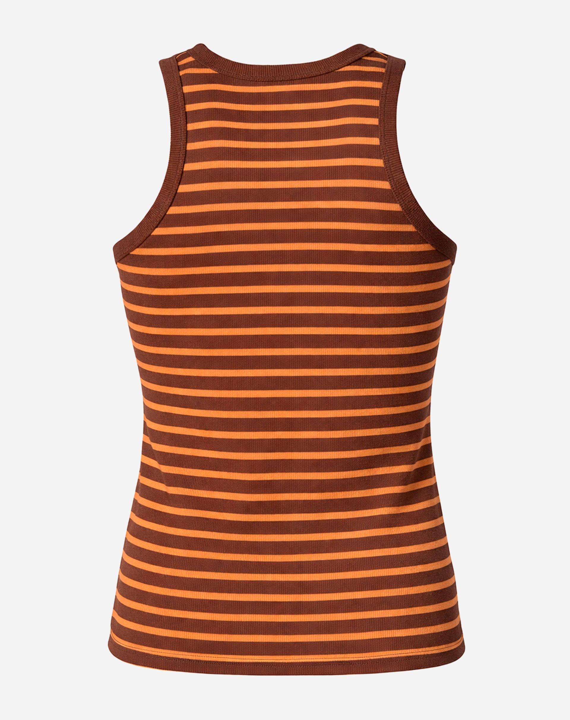 Regata Halter Listrada - Marrom