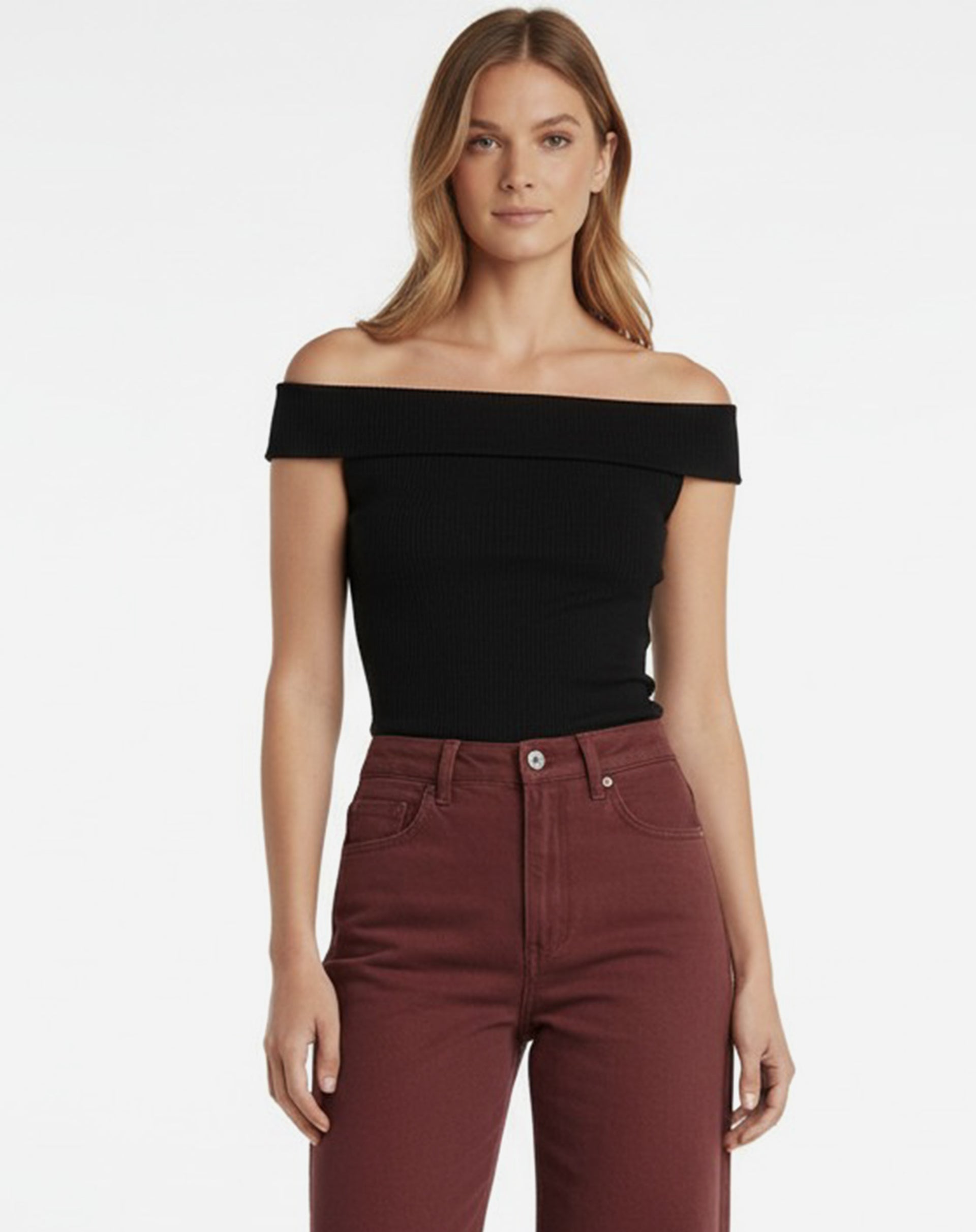 Blusa Ombro a Ombro - Preto