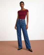 Blusa Ombro a Ombro - Vinho