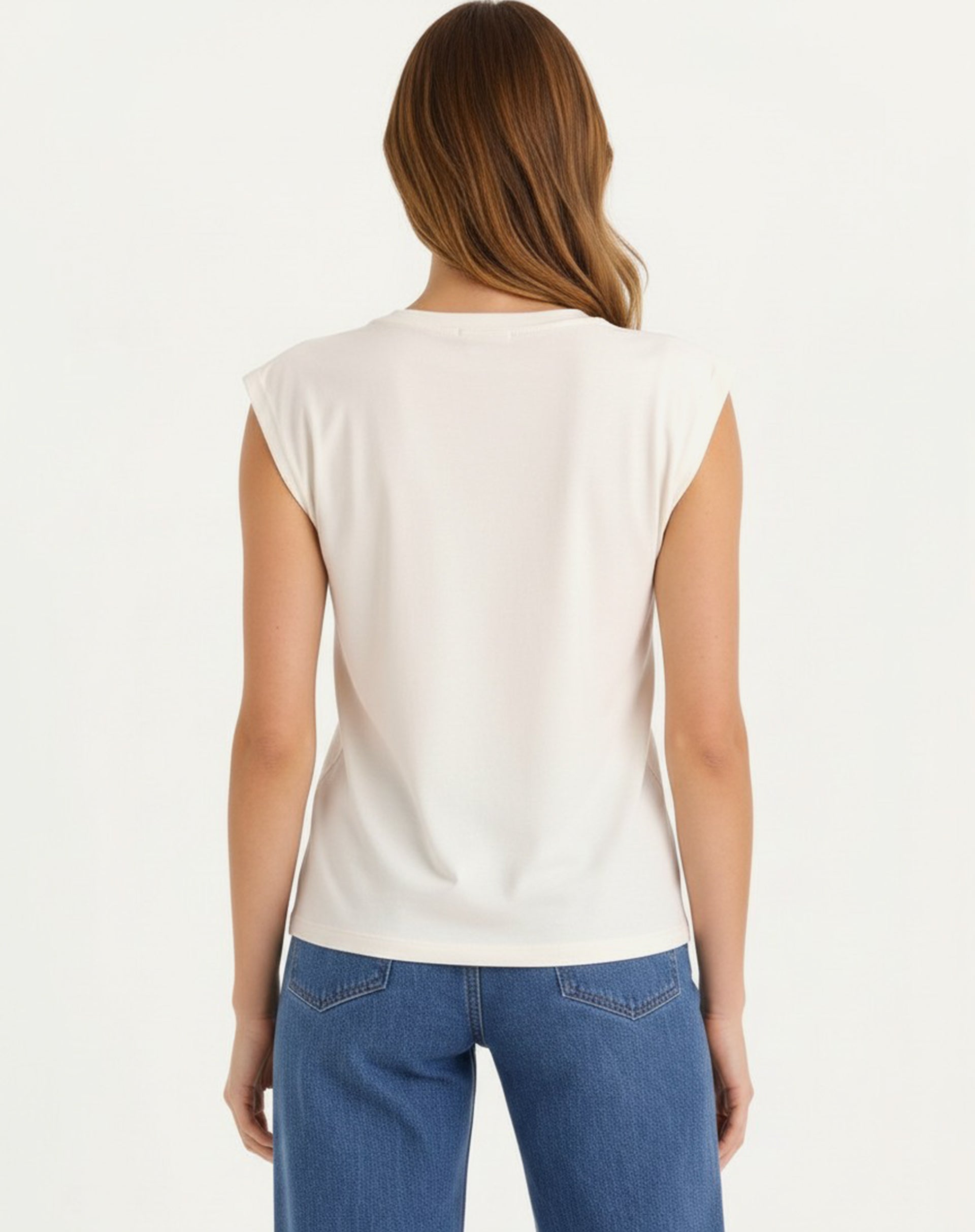 Camiseta Manga Japonesa de Malha - Off White