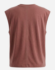 Blusa Decote V de Malha - Marrom