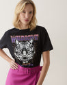 T-shirt Wildlove Tiger - Preto