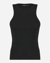 Blusa com Decote Halter de Tricot - Preto