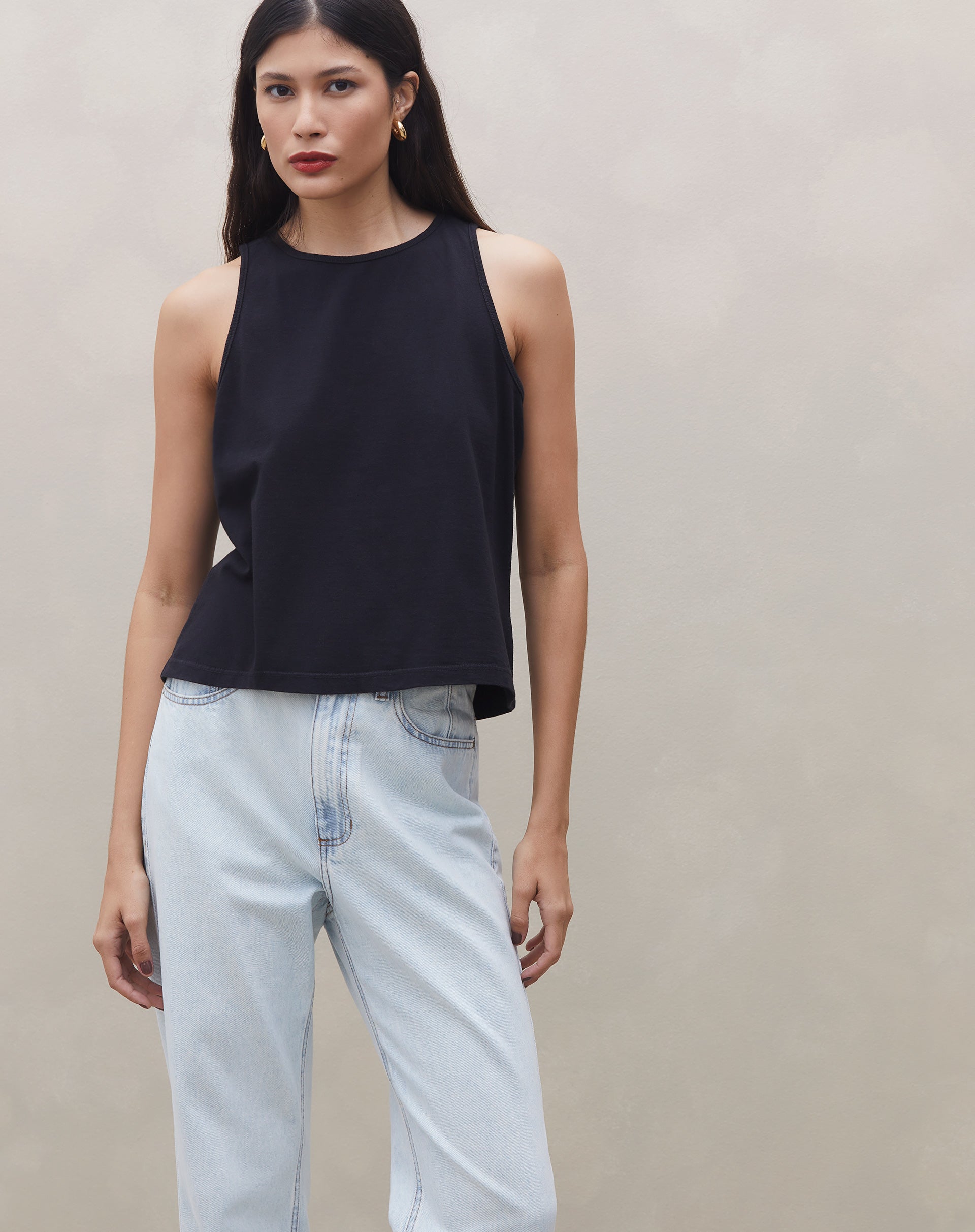 T-shirt Cropped Regata  - Preto