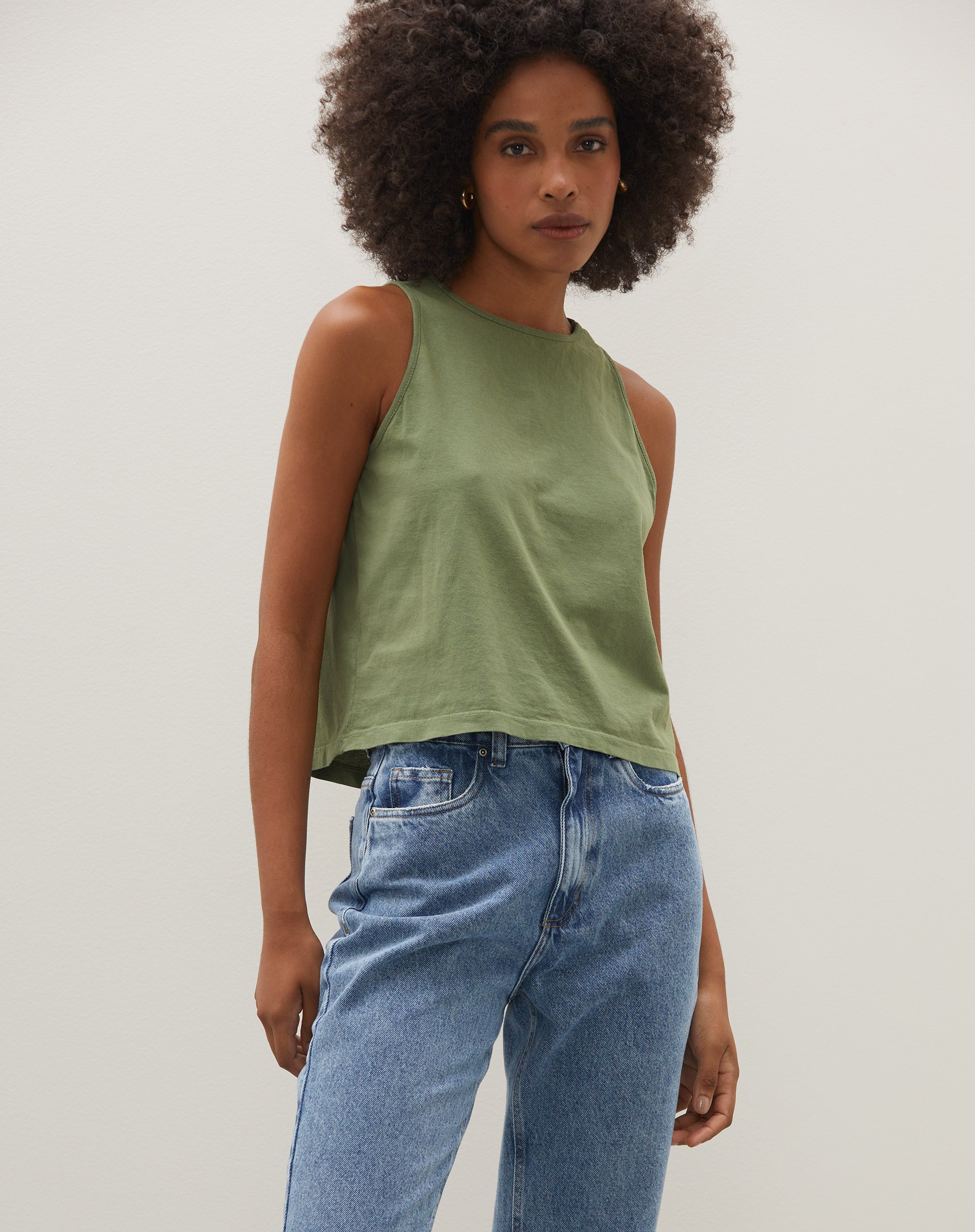 T-shirt Cropped Regata  - Verde