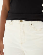 Bermuda Jeans Reta - Off-white