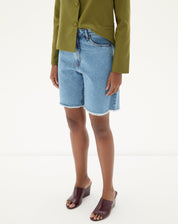 BERMUDA JEANS RE - AZUL MÉDIO