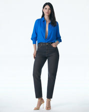 CALÇA MOM JEANS - MARROM