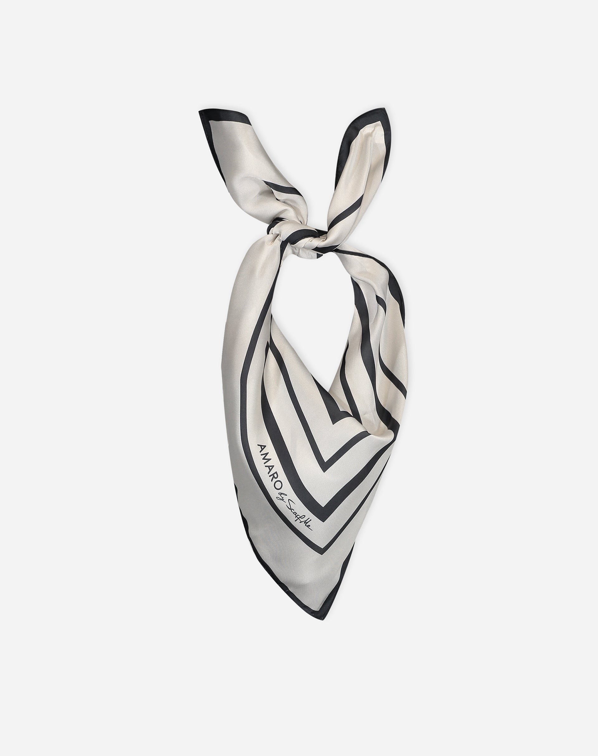 Lenço AMARO By Scarf Me 60x60cm - Preto e Branco