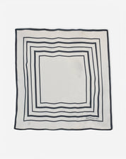 Lenço AMARO by Scarf Me 90x90cm - PRETO E BRANCO