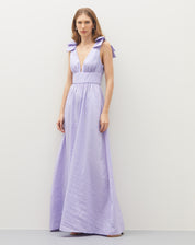 Vestido Party com Laço e Costas Abertas  - Lilás