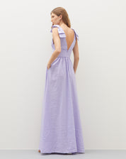 Vestido Party com Laço e Costas Abertas  - Lilás