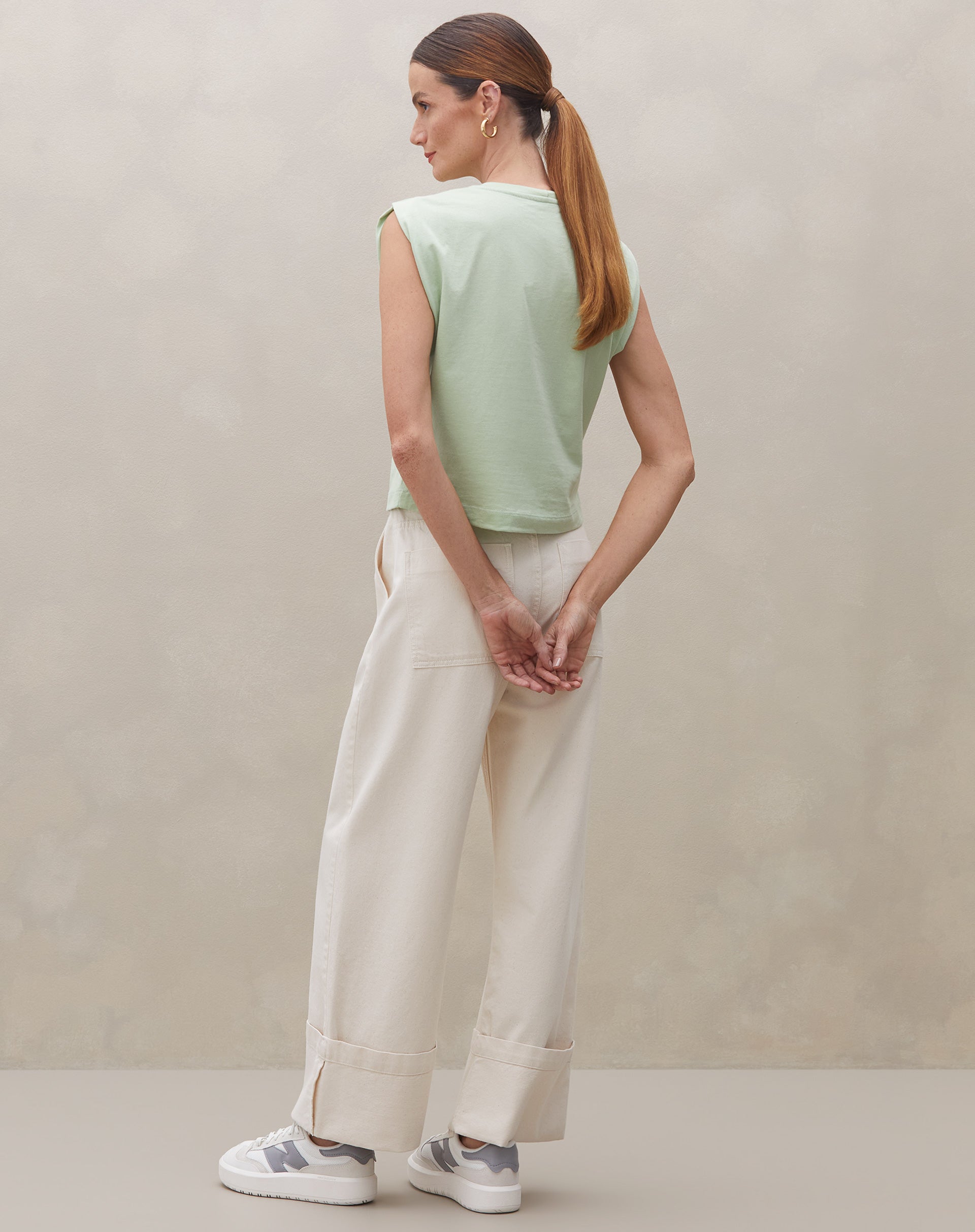 REGATA MUSCLE TEE  - VERDE CLARO