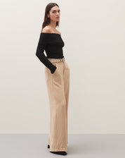 Blusa Ombro a Ombro de Tricot - Preto