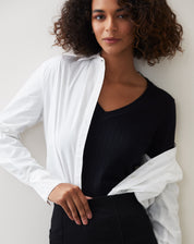 Suéter Decote V - Preto