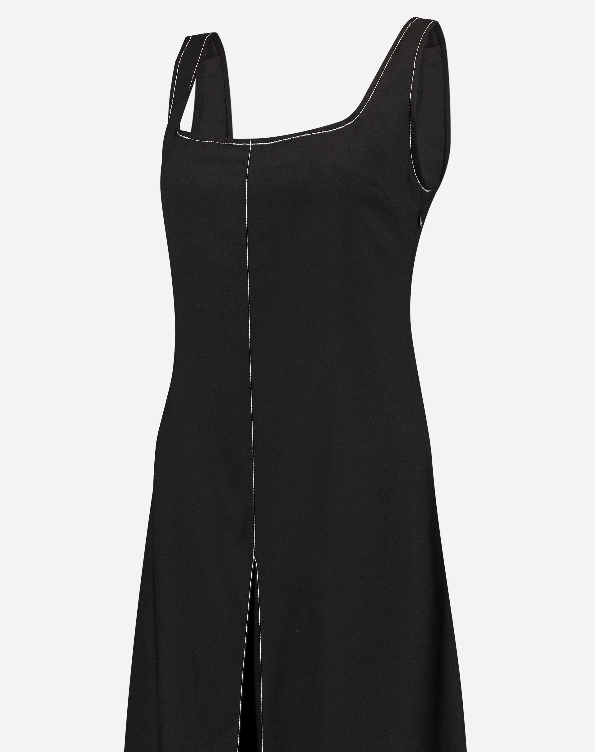 Vestido Regata Alfaiataria Midi - Preto