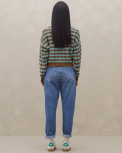 SUÉTER DE TRICOT TEXTURIZADO - MARROM