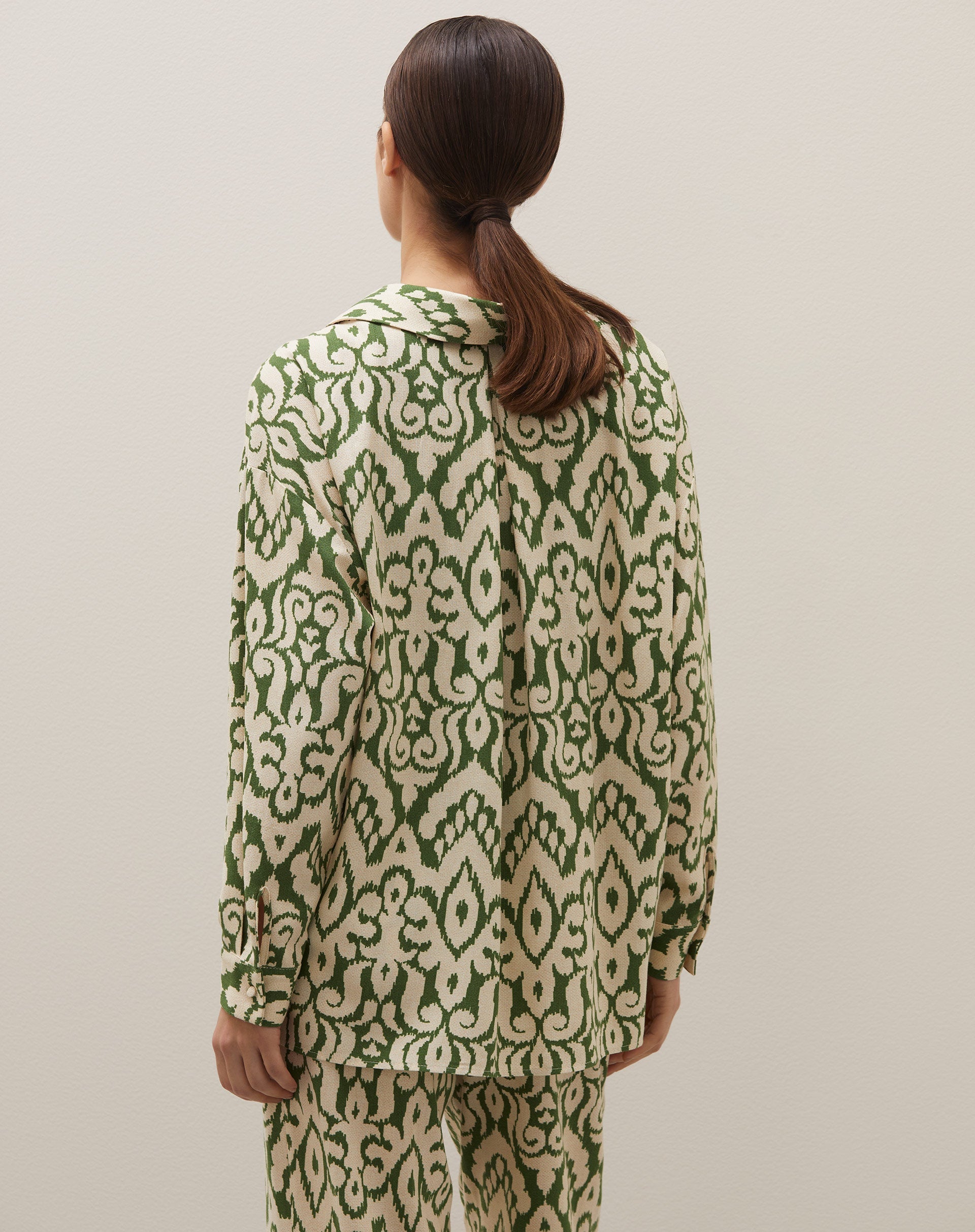 Camisa Oversized de Linho - Verde