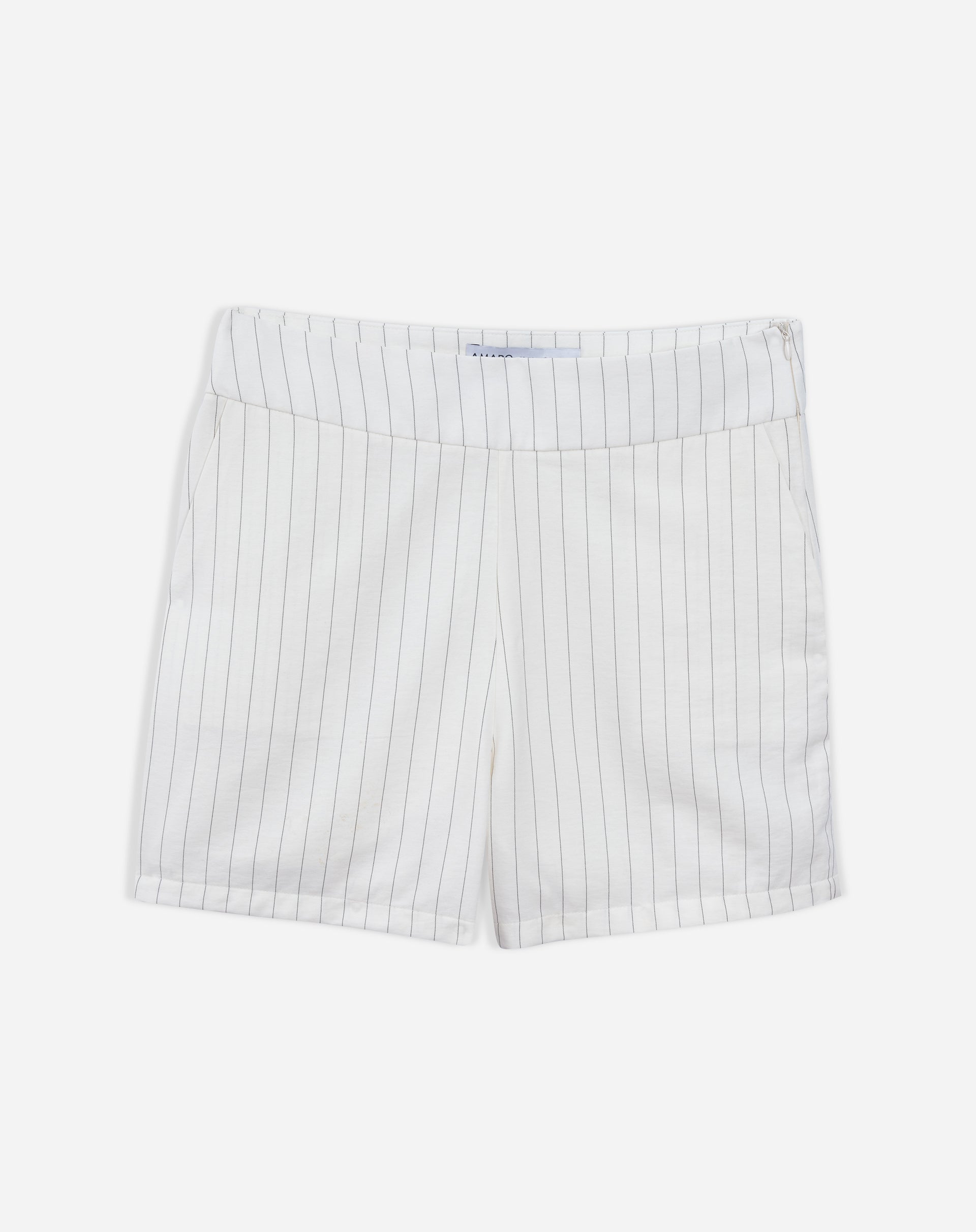 Shorts Alfaiatado Risca de Giz - Off-white