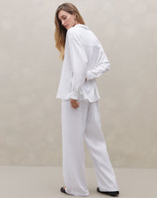 Camisa Manga Longa de Linho - Branco