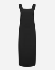 Vestido Regata Midi de Crepe  - Preto