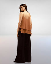 Regata Decote U de Babados - Bege