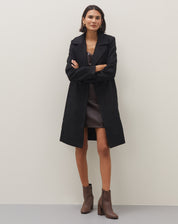 Casaco de Alfaiataria "lanoso" - Preto