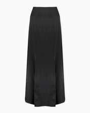 Saia Midi com Pregas - Preto