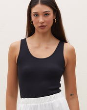 Body Decote U de Malha - Preto