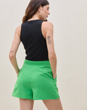 Shorts Alfaiataria com Pregas - Verde