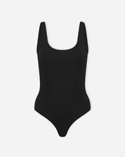 Body Regata de Malha Creponada - Preto