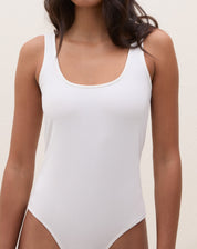 Body Regata de Malha Creponada - Off-white