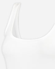 Body Regata de Malha Creponada - Off-white