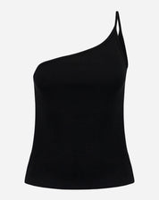 Blusa Um Ombro Só de Ribana Power - Preto