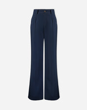 Calça Wide Leg Alfaiataria - Azul Marinho