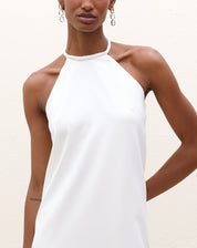 Vestido Curto Frente Única - Off-white