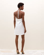 Vestido Curto Frente Única - Off-white