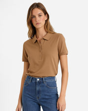 Camiseta Polo - Marrom